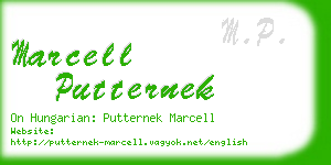 marcell putternek business card